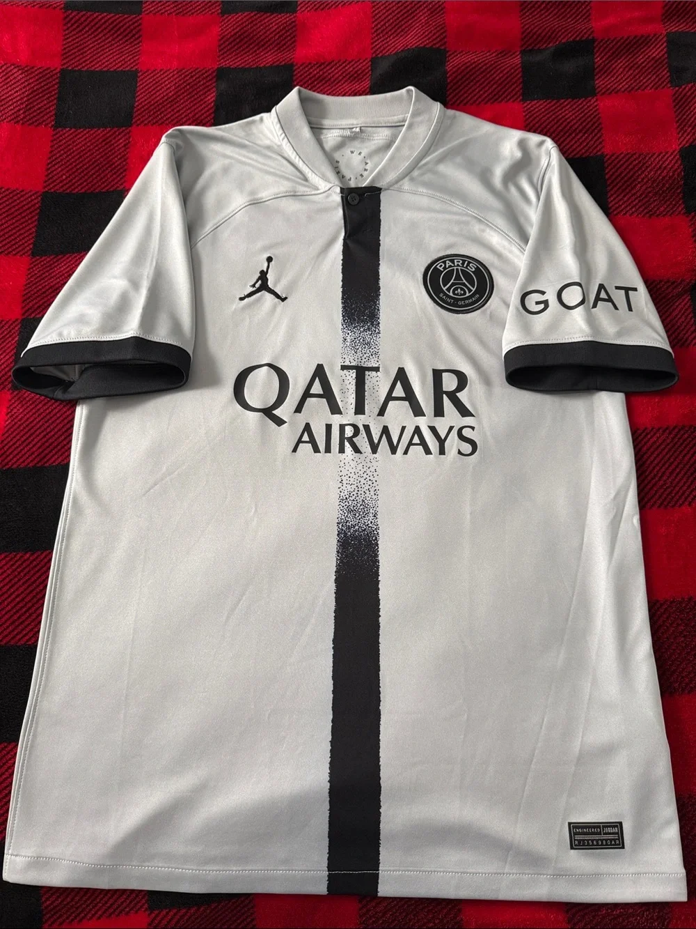 Paris Saint-Germain (PSG) #7 Kylian Mbappe 2022-23 Jordan Away Ligue 1 Jersey